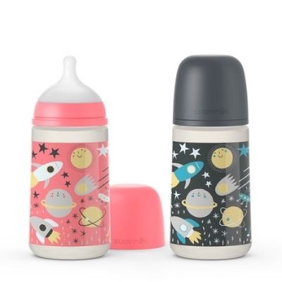 BIBERON TETINA SILICONA FISIOLOGICA SUAVINEX FLUJO M 270 ML