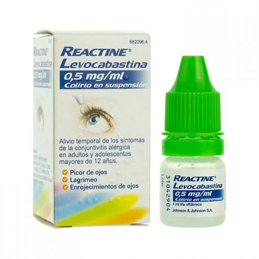 REACTINE 0,5 ml LEVOCABASTINA COLIRIO 4 ml