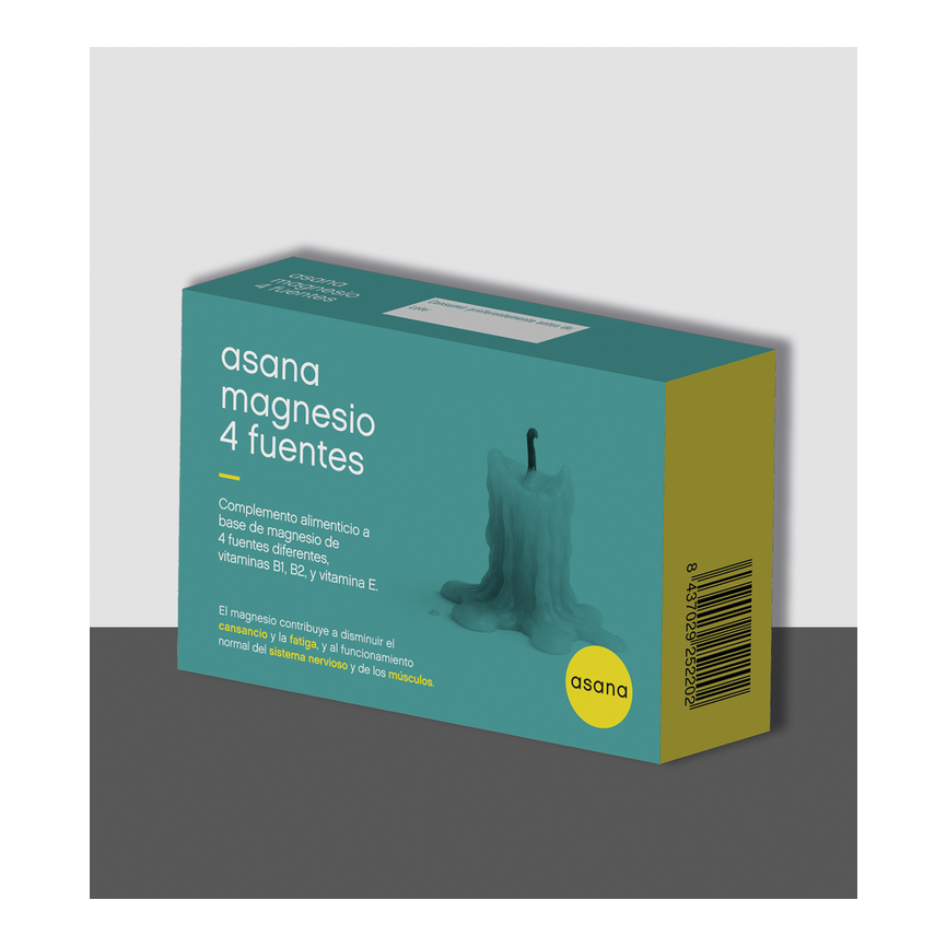 ASANA MAGNESIO 4 FUENTES 30 COMPRIMIDOS