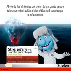 STREFEN 8,75 mg SABOR MIEL Y LIMÓN 16 PASTILLAS PARA CHUPAR