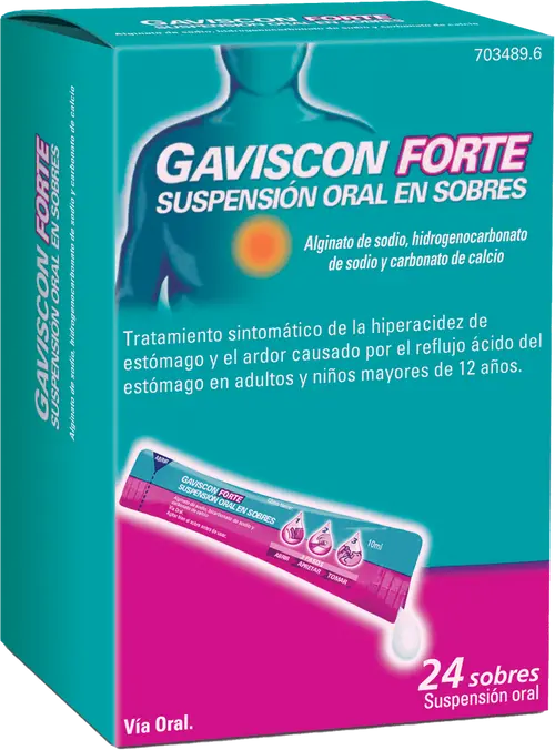 GAVISCON FORTE 24 SOBRES SOLUCIÓN ORAL
