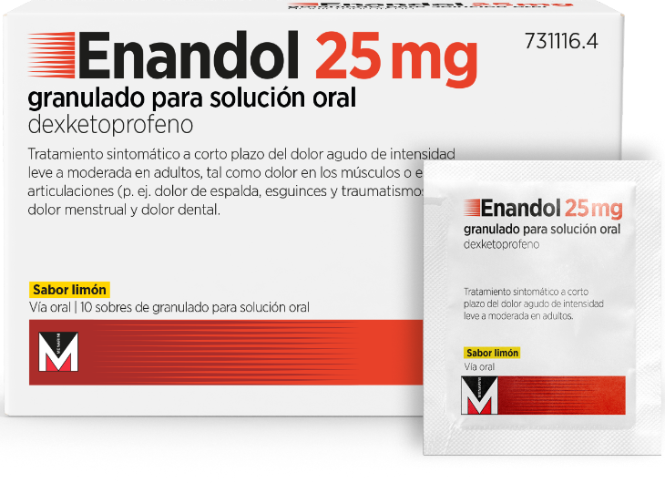 ENANDOL 25 mg 10 SOBRES GRANULADO PARA SOLUCIÓN ORAL