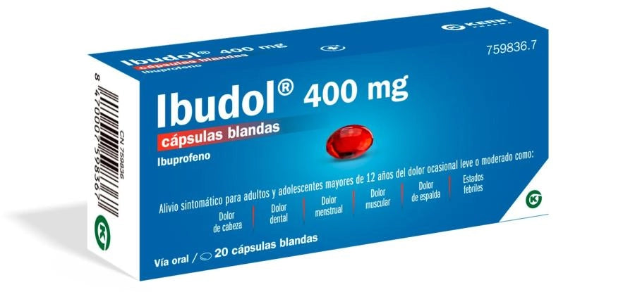 IBUDOL 400 20 CÁPSULAS BLANDAS