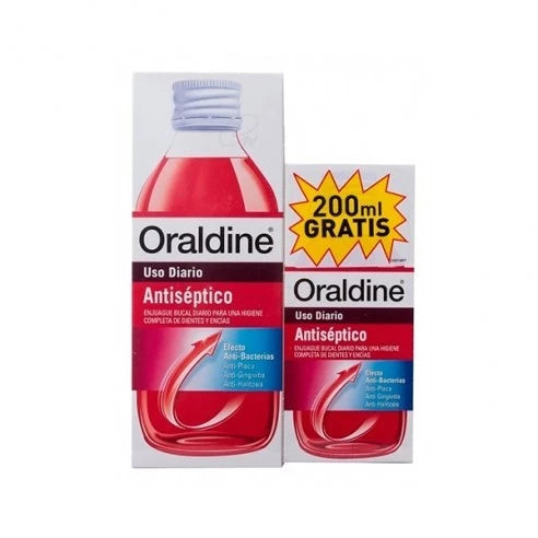 Oraldine Antiséptico 600 ml Promoción 400ml + 200ml