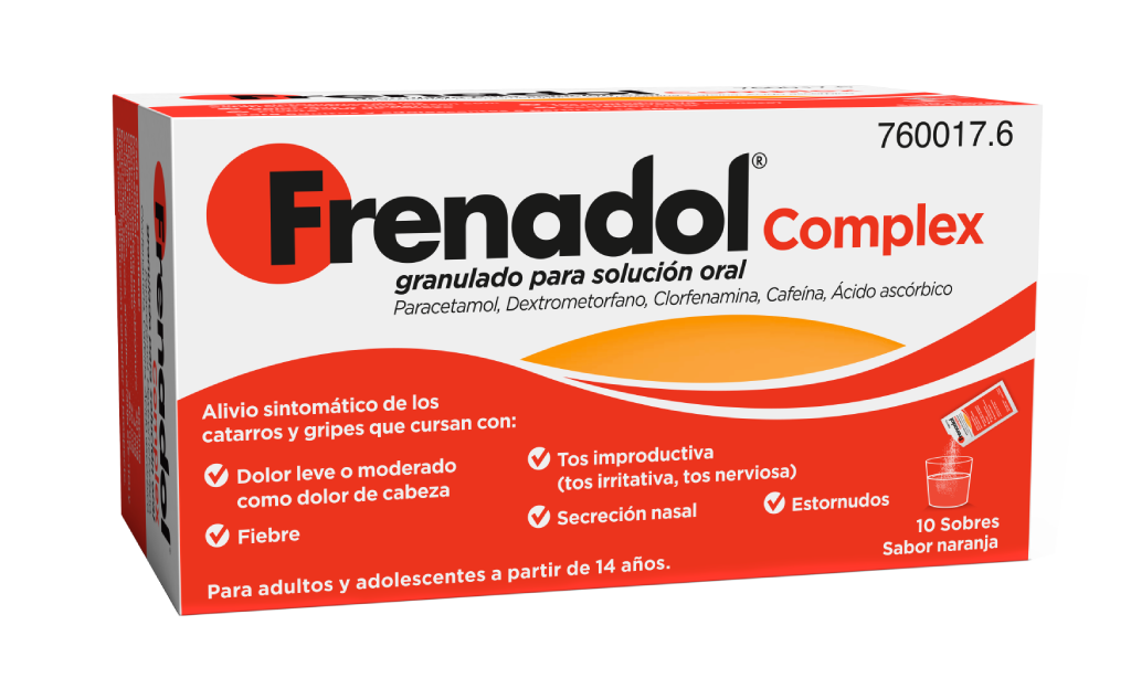 Frenadol Complex 10 sobres vía oral