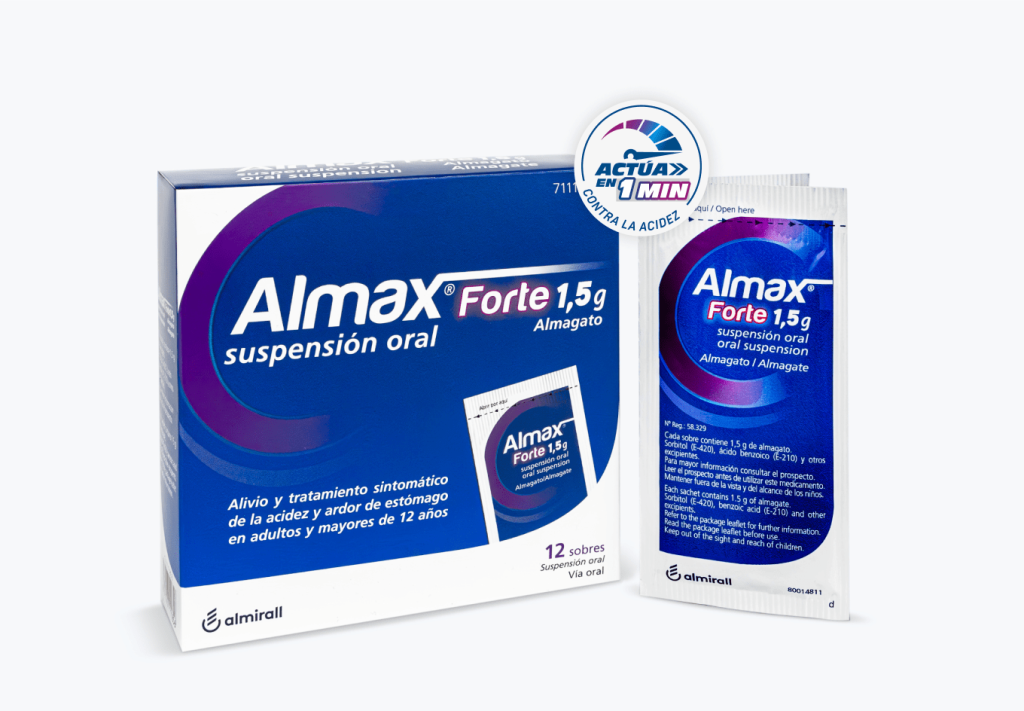 ALMAX FORTE 1,5 g 12 SOBRES SUSPENSIÓN ORAL