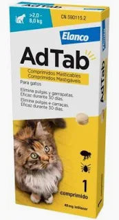 ADTAB 48 MG 1 COMPRIMIDO MASTICABLE PARA GATOS