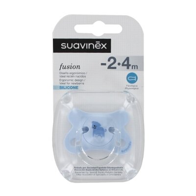 CHUPETE SILICONA T FISIOLOGICA SUAVINEX FUSION 2-4 M 1 U