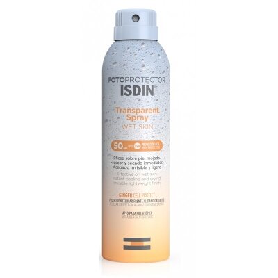 FOTOPROTECTOR ISDIN SPF-50 SPRAY TRANSPARENT WET SKIN  250 M