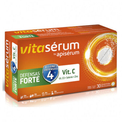 VITASERUM BY APISERUM DEFENSAS FORTE  30 COMPRIMIDOS EFERVES