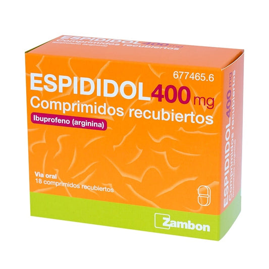 ESPIDIDOL 400 mg 18 COMPRIMIDOS RECUBIERTOS