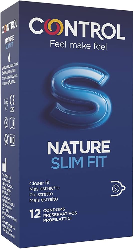 CONTROL NATURE SLIM FIT PRESERVATIVOS 12 UNIDADES