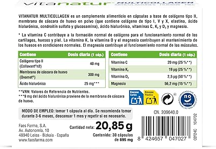 VITANATUR MULTICOLLAGEN  30 CAPSULAS