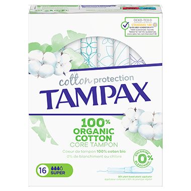 TAMPAX COTTON PROTECTION  16 UNIDADES SUPER