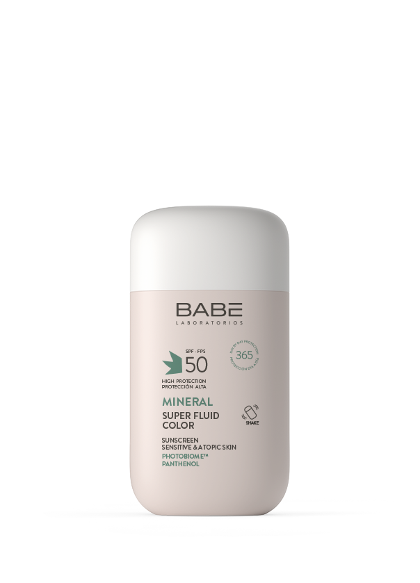 BABE MINERAL SUPER FLUID COLOR SUNSCREEN SPF 50  1 ENVASE 50
