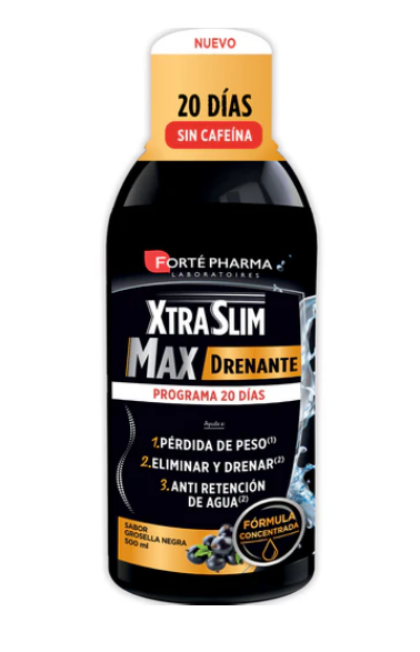 XTRASLIM MAX DRENANTE  1 FRASCO 500 ML SABOR GROSELLA NEGRA
