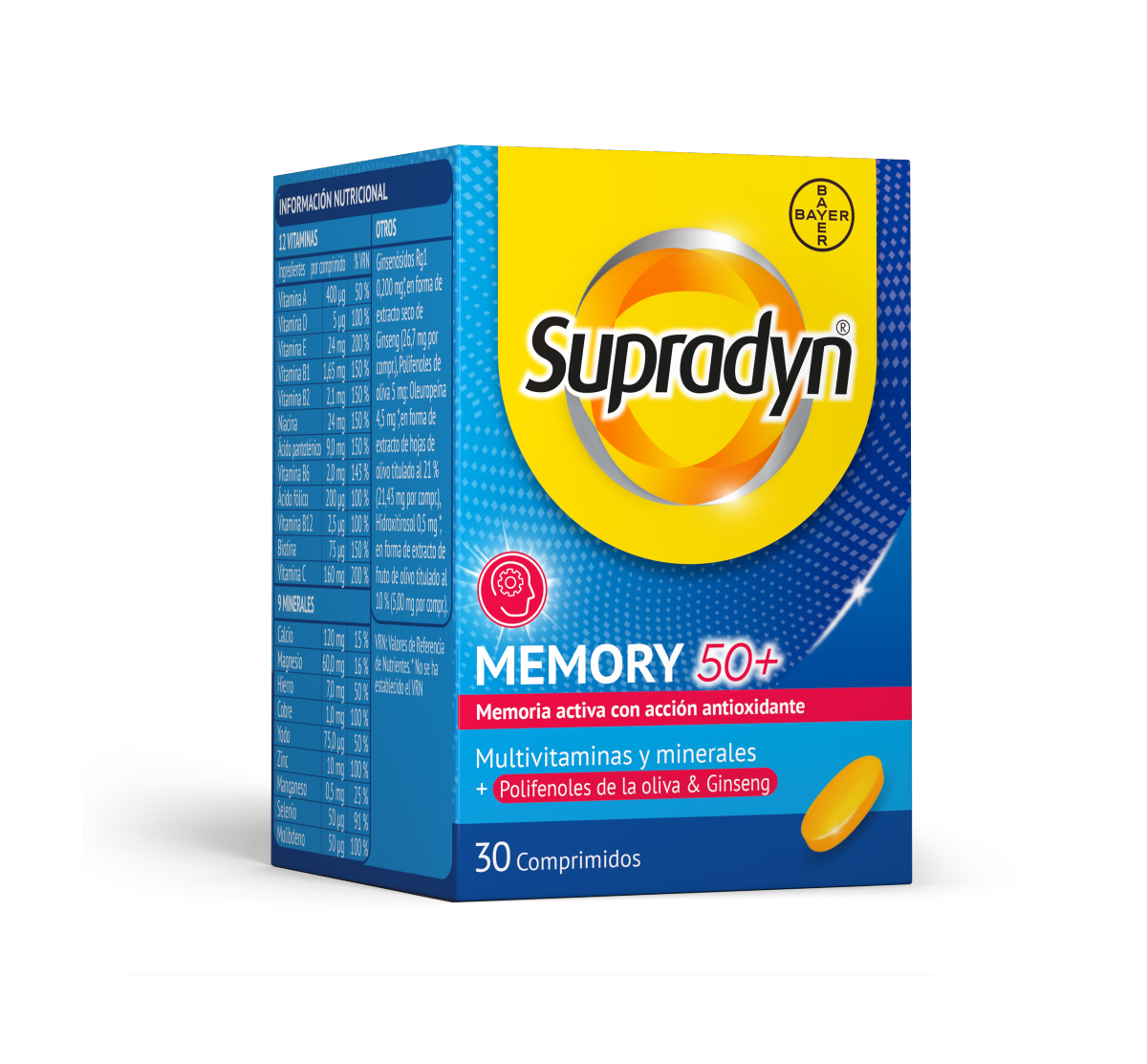 SUPRADYN MEMORY 50+  30 COMPRIMIDOS