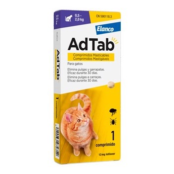 ADTAB 12 MG 1 COMPRIMIDO MASTICABLE PARA GATOS