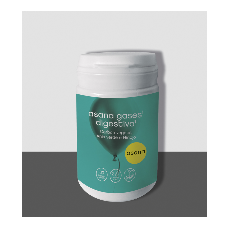 ASANA GASES DIGESTIVO  60 CAPSULAS VEGETALES
