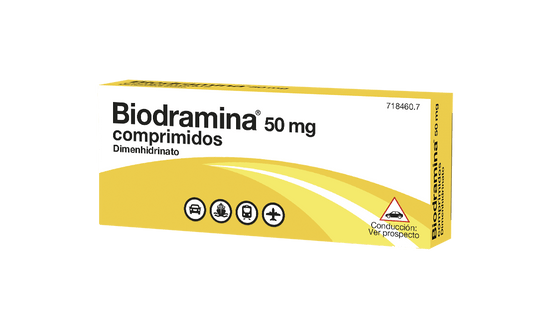BIODRAMINA 50 mg 12 COMPRIMIDOS