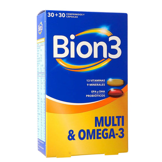 BION3 MULTI & OMEGA-3  30 COMPRIMIDOS + 30 CÁPSULAS