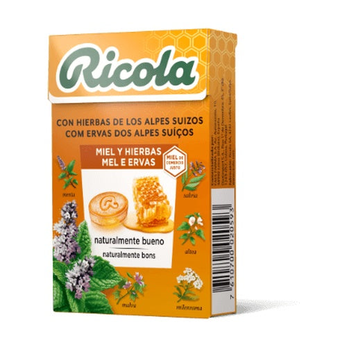 RICOLA CARAMELOS  1 ENVASE 50 G SABOR MIEL Y HIERBAS