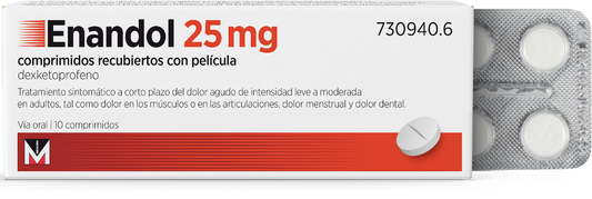 ENANDOL 25 mg 10 COMPRIMIDOS