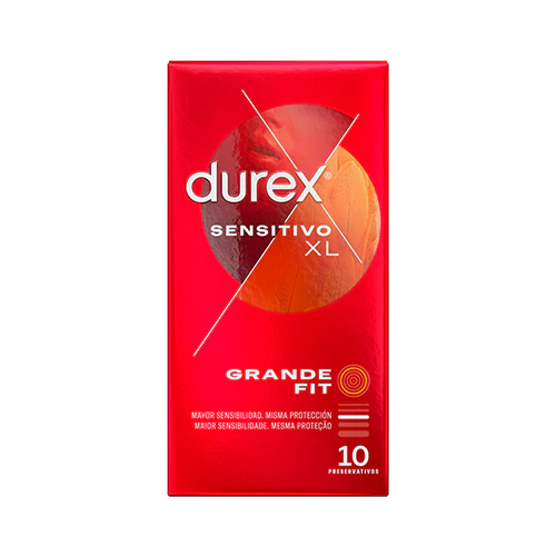 DUREX SENSITIVO XL GRANDE FIT 10 UNIDADES