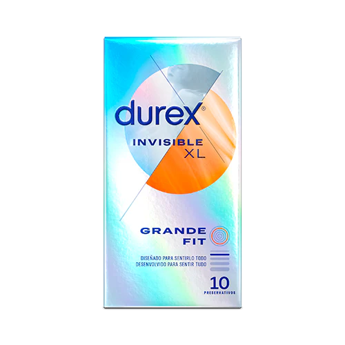 DUREX INVISIBLE ULTRAFINO GRANDE FIT  12 UNIDADES
