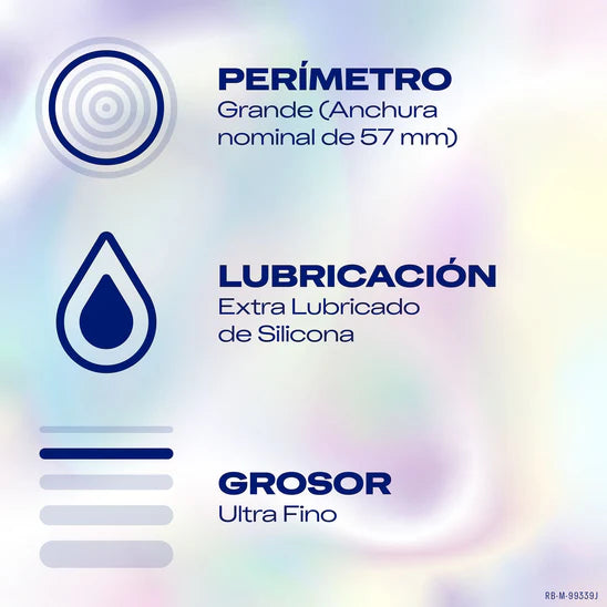 DUREX INVISIBLE ULTRAFINO GRANDE FIT  12 UNIDADES