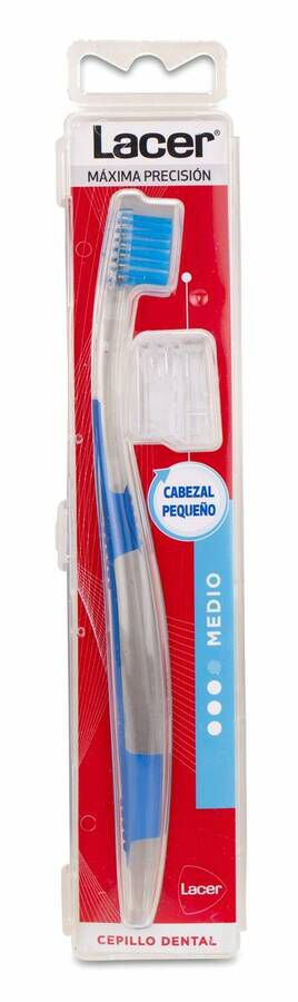 CEPILLO DENTAL ADULTO LACER CABEZAL PEQUEÑO MEDIUM