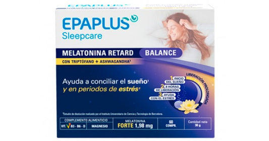 EPAPLUS SLEEPCARE MELATONINA RETARD BALANCE  60 COMPRIMIDOS