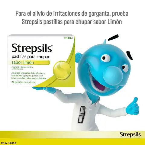 STREPSILS 24 PASTILLAS PARA CHUPAR SABOR LIMÓN