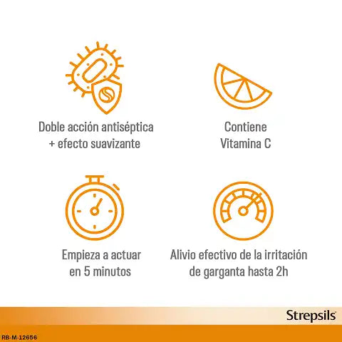 STREPSILS 24 PASTILLAS PARA CHUPAR CON VITAMINA C