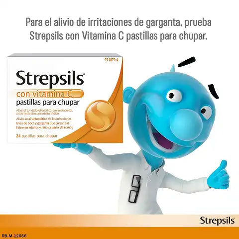 STREPSILS 24 PASTILLAS PARA CHUPAR CON VITAMINA C