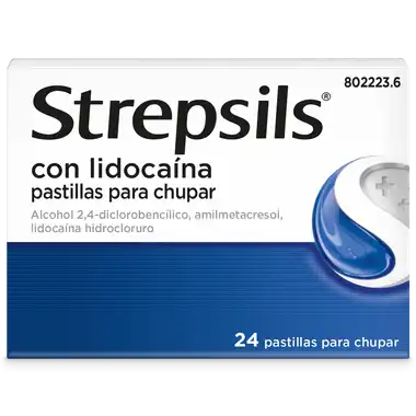 STREPSILS 24 PASTILLAS PARA CHUPAR CON LIDOCAÍNA