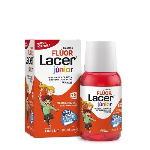 LACER COLUTORIO FLUOR SEMANAL 0,2 % FRESA 100