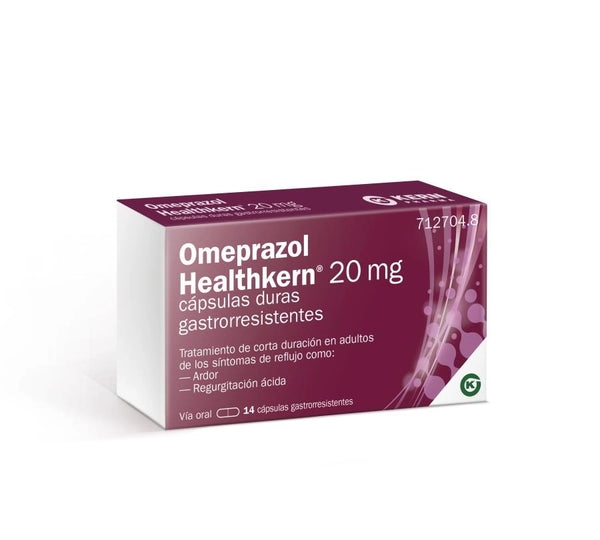 OMEPRAZOL HEALTHKERN 20 mg 14 CÁPSULAS GASTRORRESISTENTES