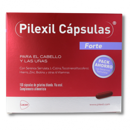 PILEXIL CAPSULAS FORTE CABELLO Y UÑAS  150 CAPSULAS