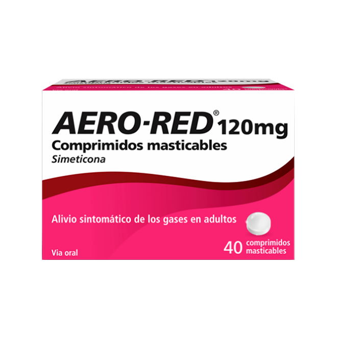 AERO RED 120 mg 40 COMPRIMIDOS MASTICABLES
