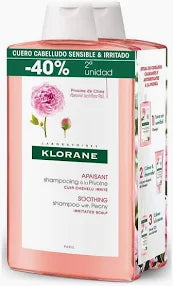 KLORANE CHAMPU CALMANTE AL EXTO PEONIA 400 MLX2