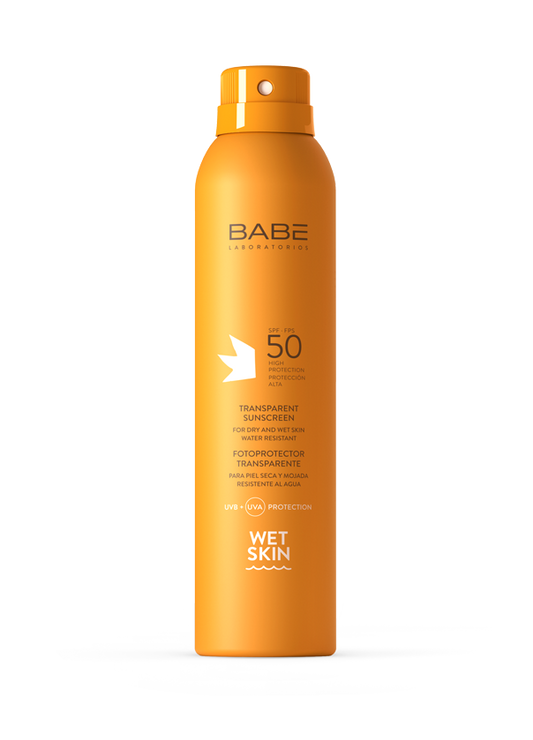 BABE FOTOPROTECTOR 50 WET SKIN TRANSPARENTE  1 ENVASE 200 ML