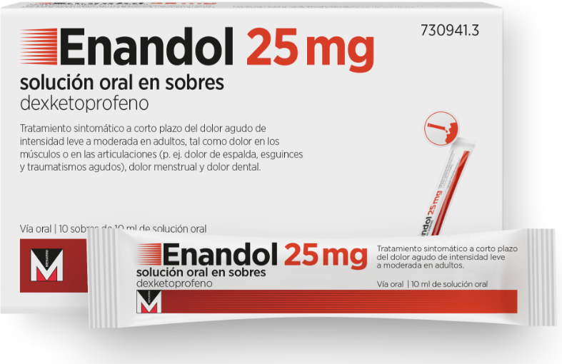 ENANDOL 25 mg 10 SOBRES EN SOLUCIÓN ORAL